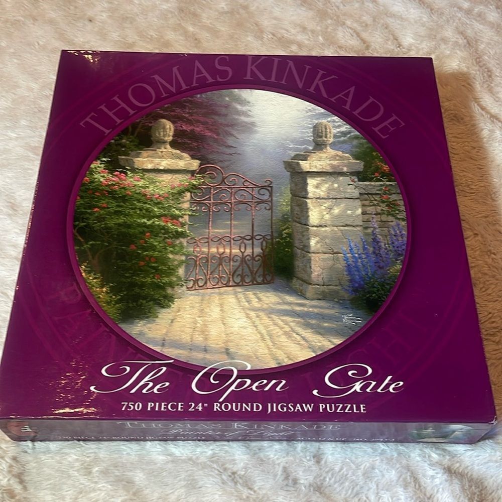 NEW Thomas Kincade the open gate 750 piece puzzle